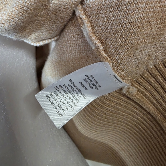 Marc New York Womens Zebra Print Zip Up Sweater Size Small Brown And White - Picture 7 of 8